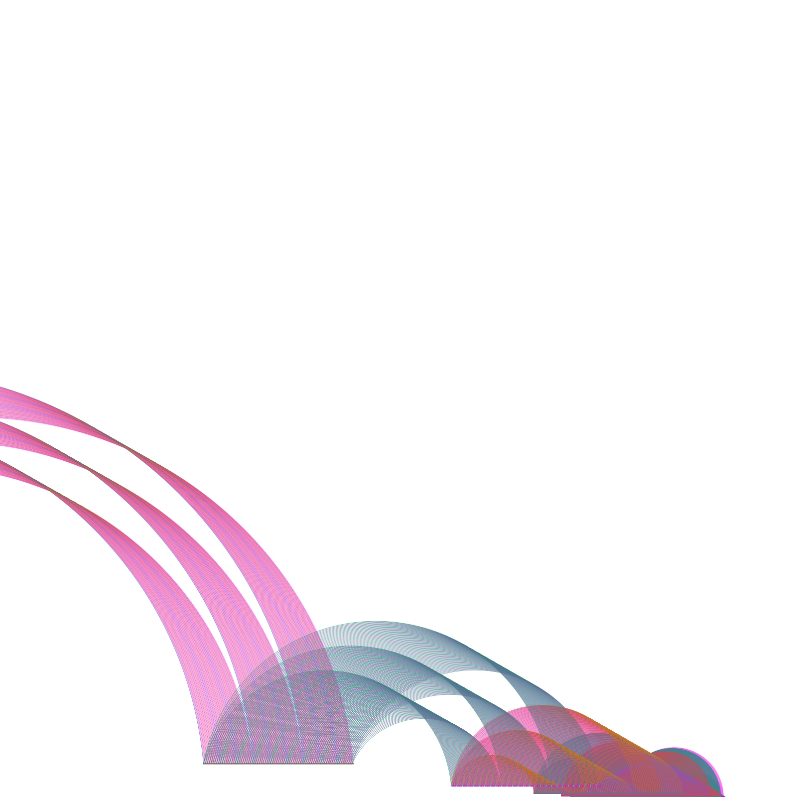 The Bruhat–Tits tree embedded in the half-plane model.