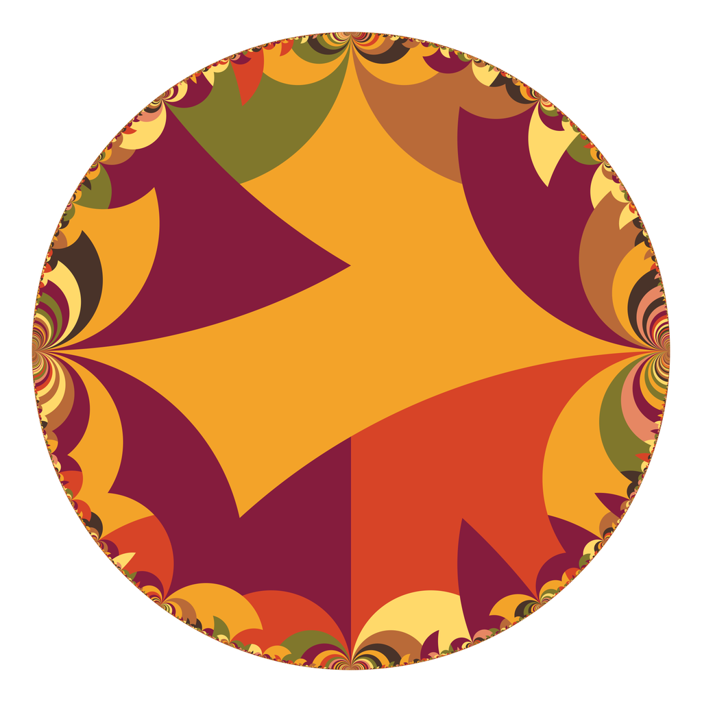 Tiling of the disk model by a fundamental domain for Γ(2).