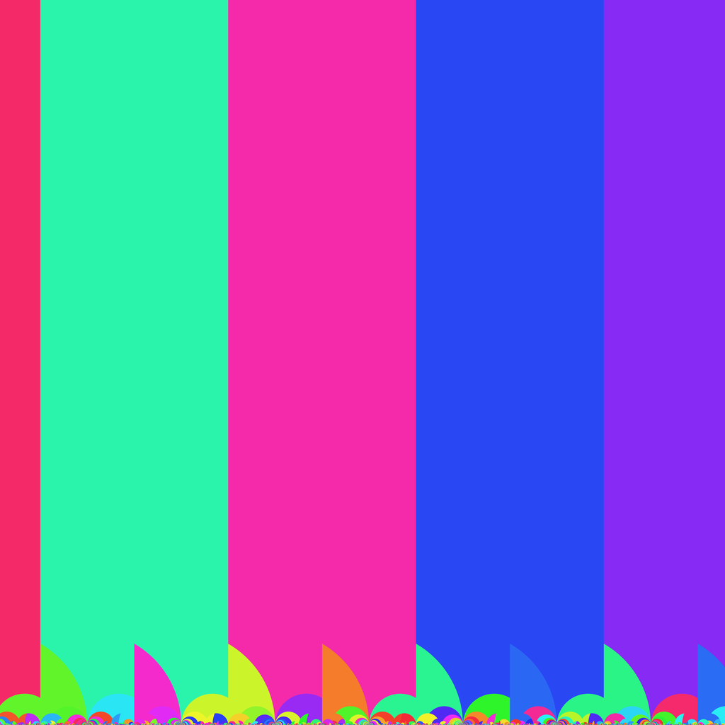 Tiling of the half-plane model by a fundamental domain for Γ(2).