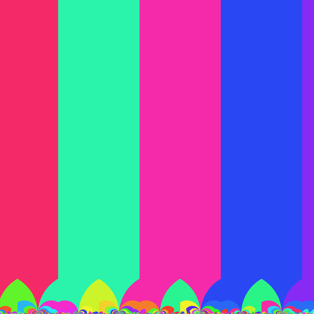 Tiling of the half-plane model by a fundamental domain for Γ(2).