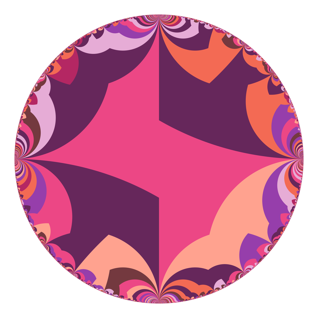 Tiling of the disk model by a fundamental domain for Γ(2).