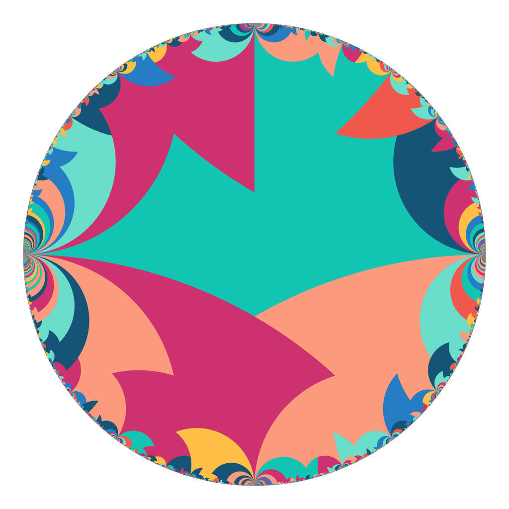 Tiling of the disk model by a fundamental domain for Γ(3).