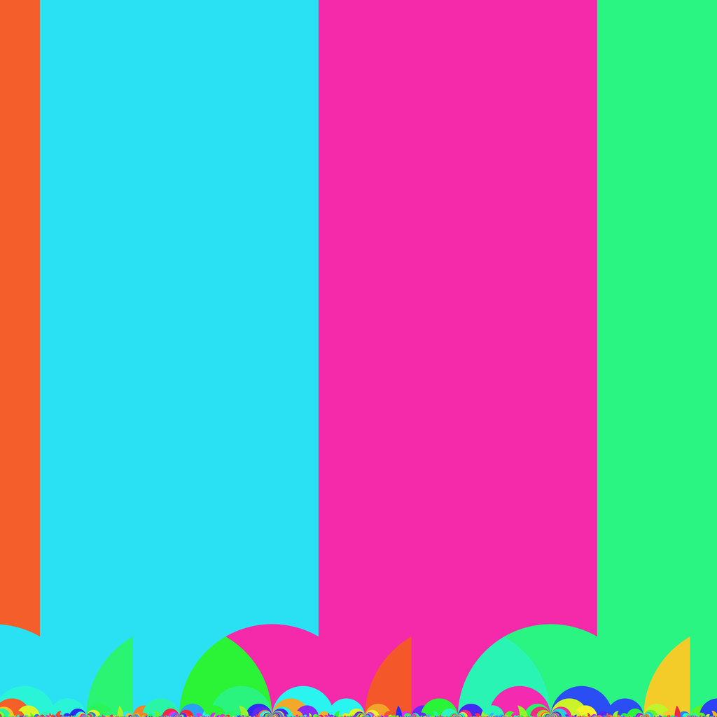 Tiling of the half-plane model by a fundamental domain for Γ(3).