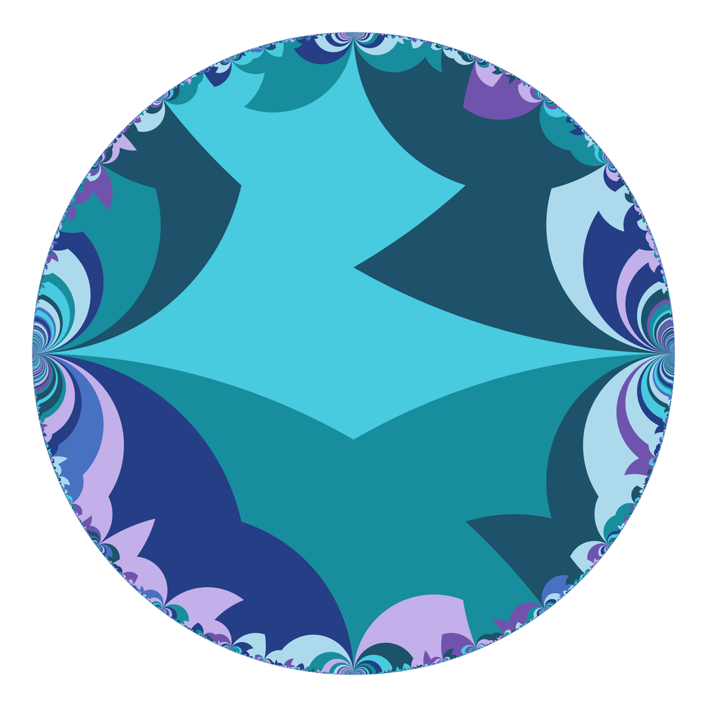 Tiling of the disk model by a fundamental domain for Γ(3).