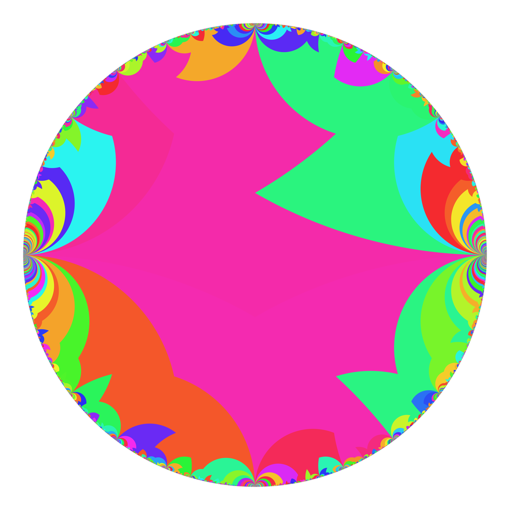Tiling of the disk model by a fundamental domain for Γ(3).
